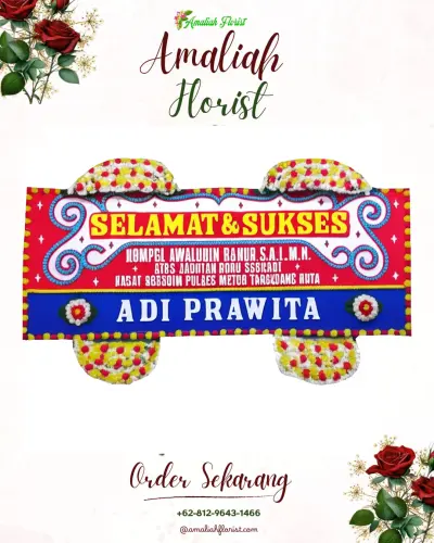 Karangan Bunga Ucapan Selamat di Passo