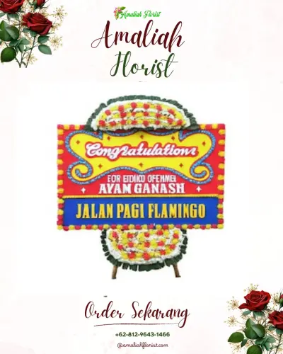 Bunga Papan Congratulation di Passo